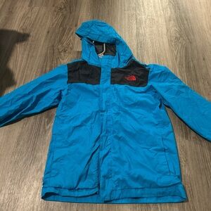 The North Face Turquoise and Black Hooded Jacket